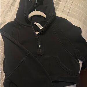 Black Lululemon cropped hoodie